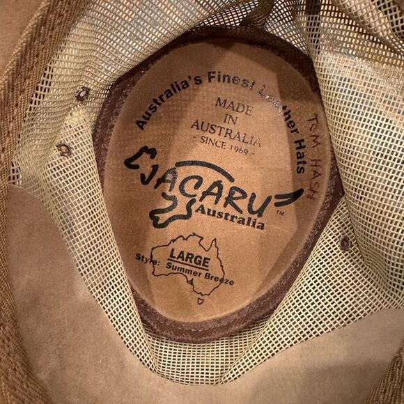 Jacaru 1019 Summer Breeze Hat Size Large Sand - Picture 5 of 6